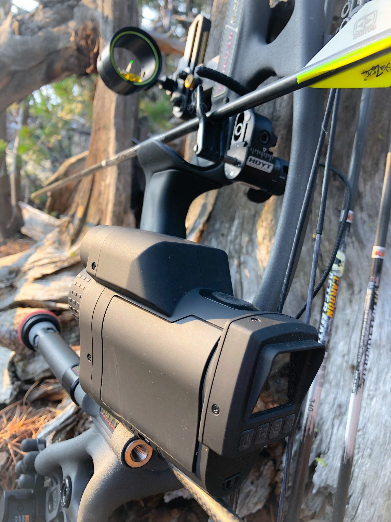 Use a rangefinder when bow hunting