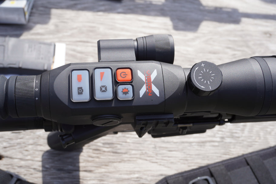 Close up of hunting night scope KRAD XANS550